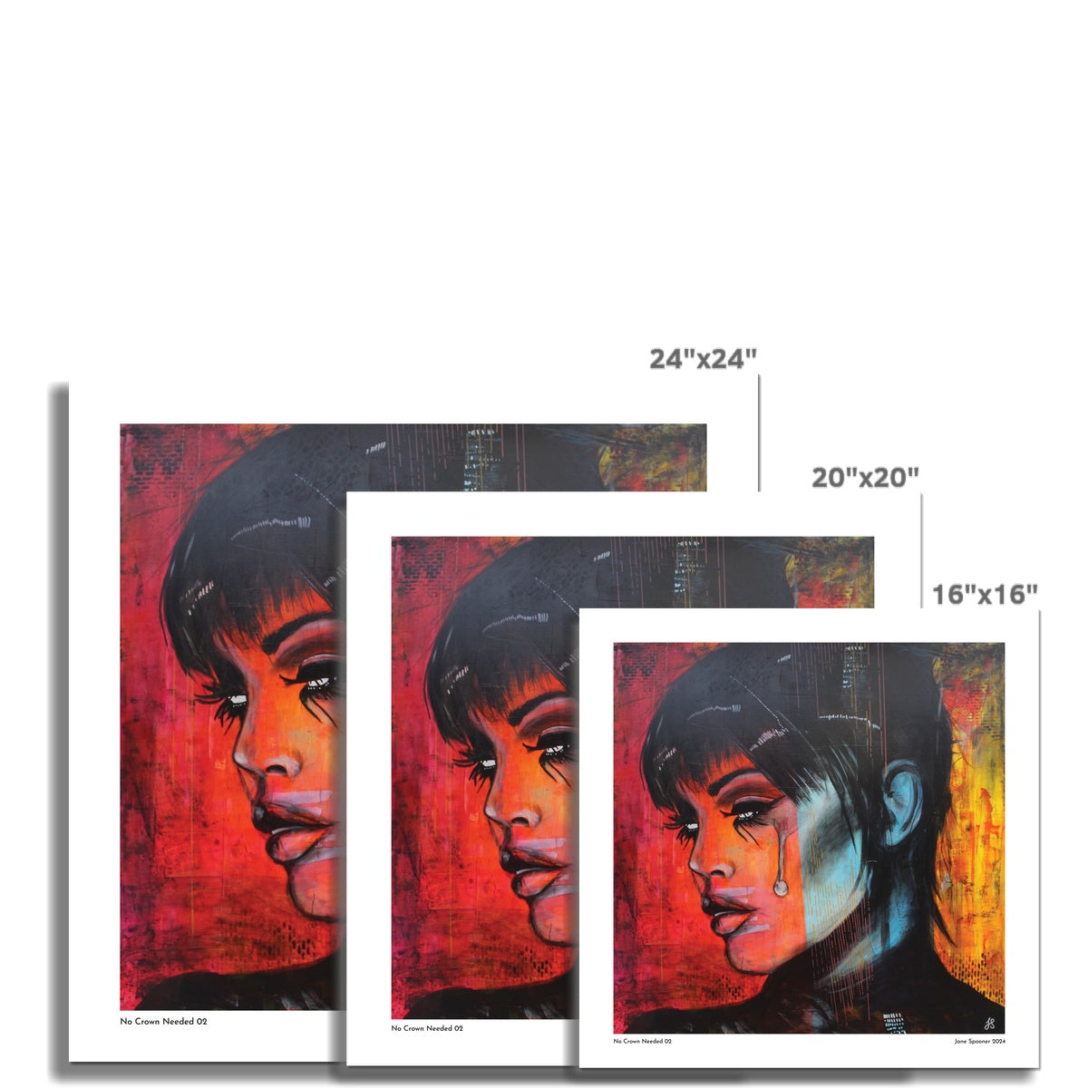 No Crown Needed 02 | Stylised Portraits | Fine Art Print | Unframed