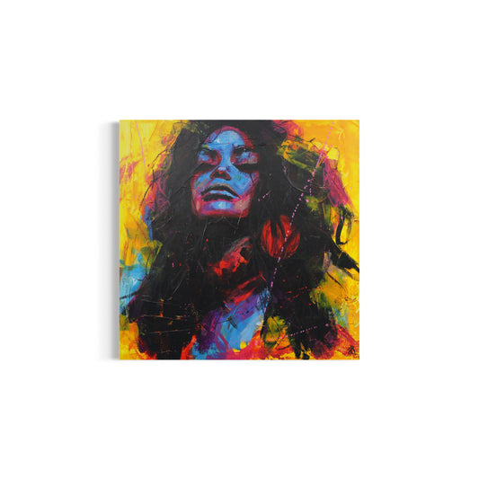 Art from Pain Defiant | Stylised portrait | Acrylic & Pastel on Board | Unframed