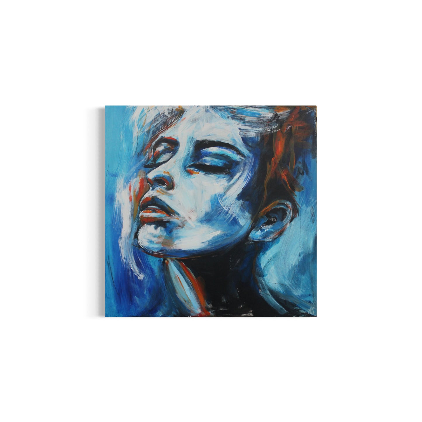 Ice and Fire| Stylised portrait | Acrylic on board | Unframed