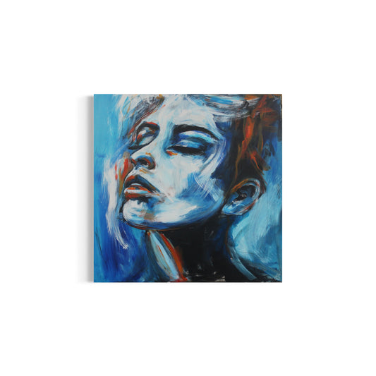 Ice and Fire| Stylised portrait | Acrylic on board | Unframed