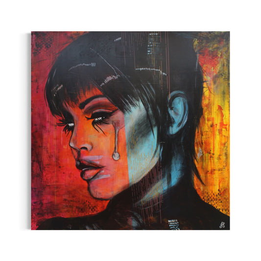 No Crown Needed 02 | Stylised portrait | Original Painting | Acrylic on Board | Unframed