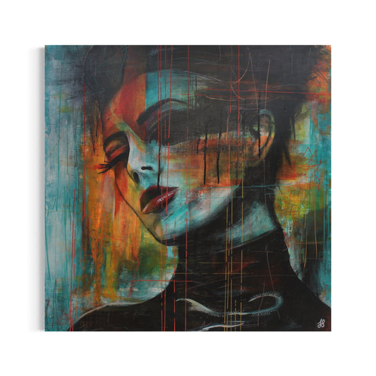 No Crown Needed 03 | Stylised portrait | Original Painting | Acrylic on Board | Unframed
