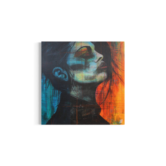No Crown Needed 04 | Stylised portrait | Acrylic on board | Unframed