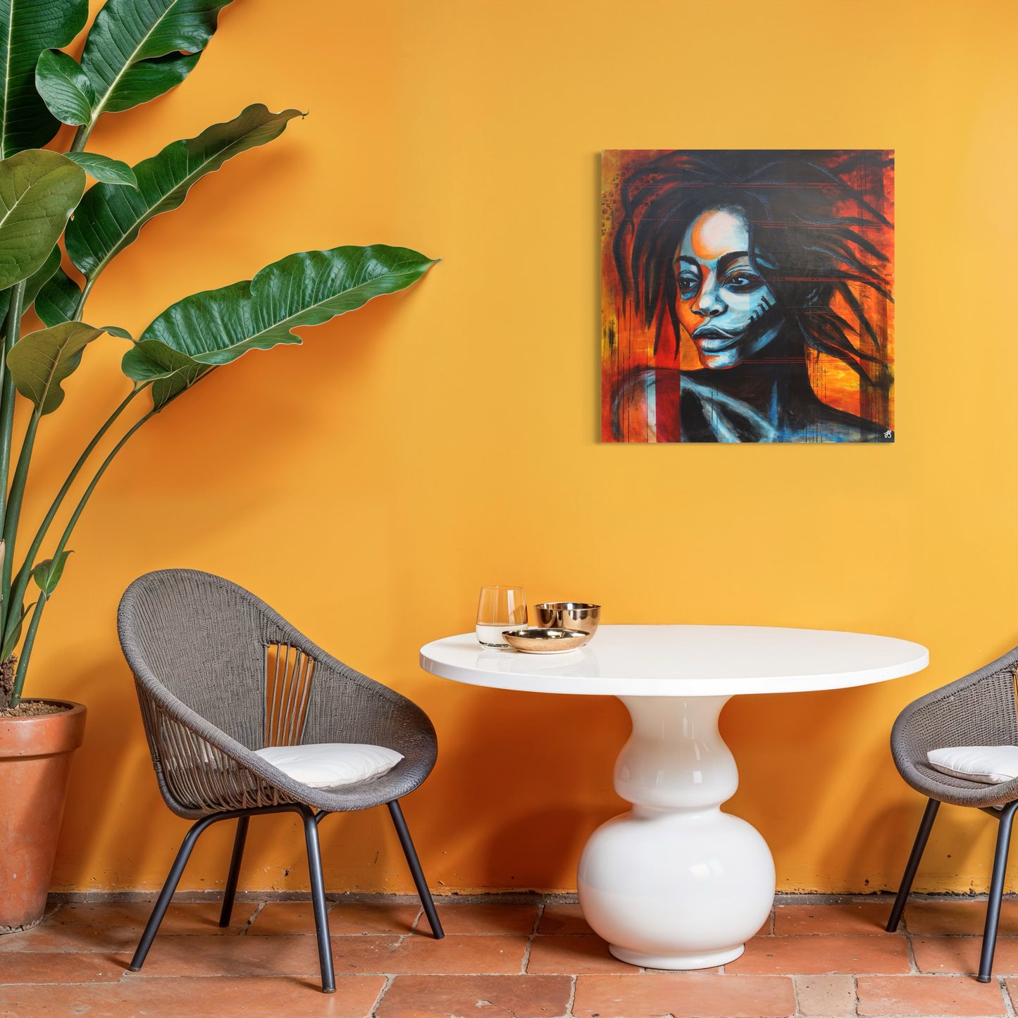 No Crown Needed 05 | Stylised portrait | Original Painting | Acrylic on Board | Unframed