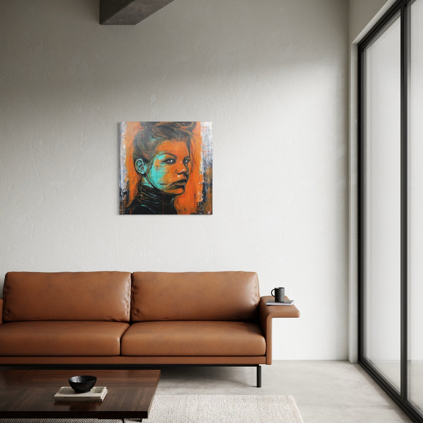 No Crown Needed 06 | Stylised portrait | Original Painting | Acrylic on Board | Unframed
