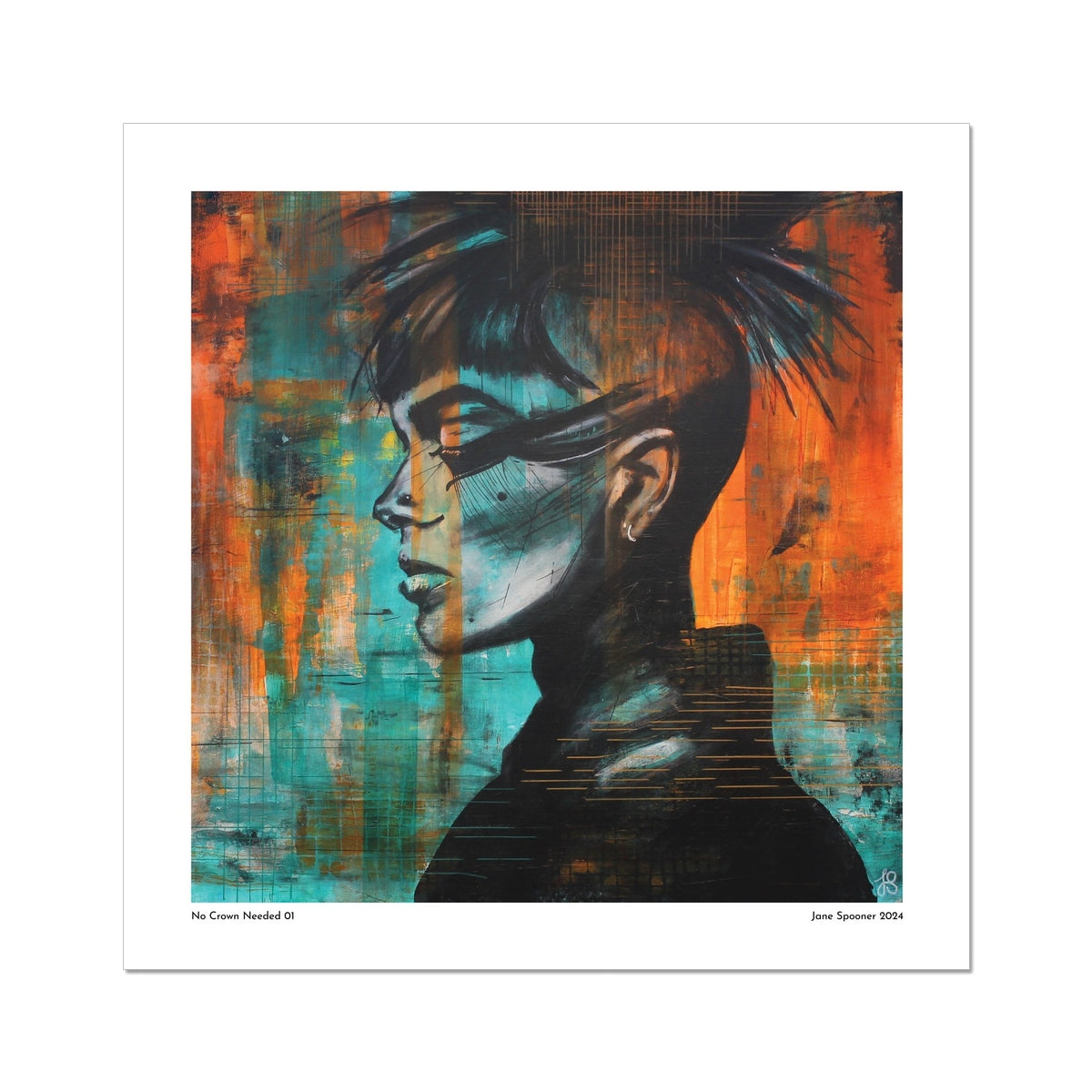 No Crown Needed 01 | Stylised Portraits | Fine Art Print | Unframed