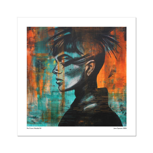No Crown Needed 01 | Stylised Portraits | Fine Art Print | Unframed
