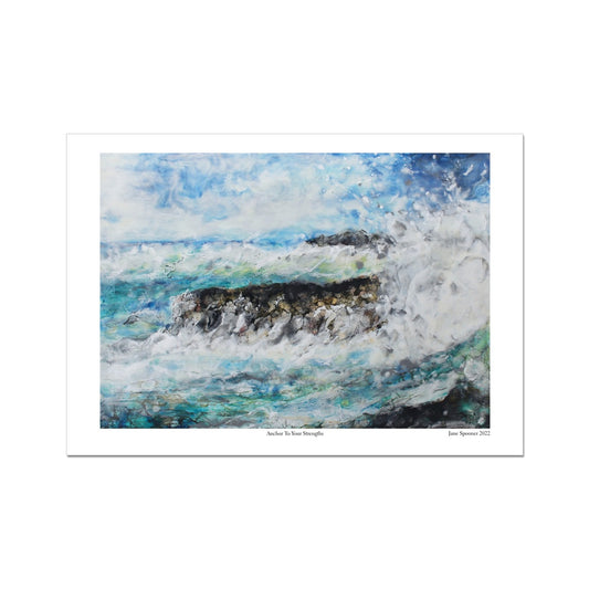 Anchor To Your Strengths | Seascape | Fine Art Print | Unframed - Jane Spooner Artist
