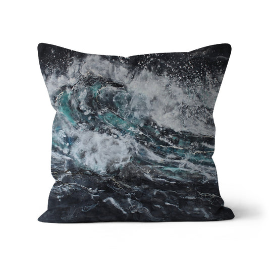 Dark Waves | Seascape | Cushion - Jane Spooner Artist