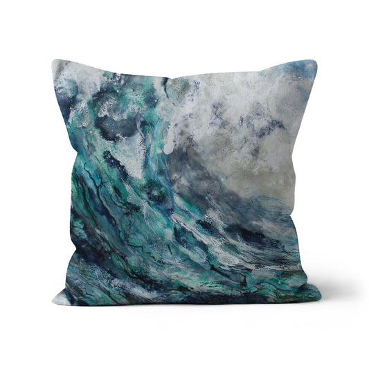 Music To The Soul  | Seascape | Cushion - Jane Spooner Artist