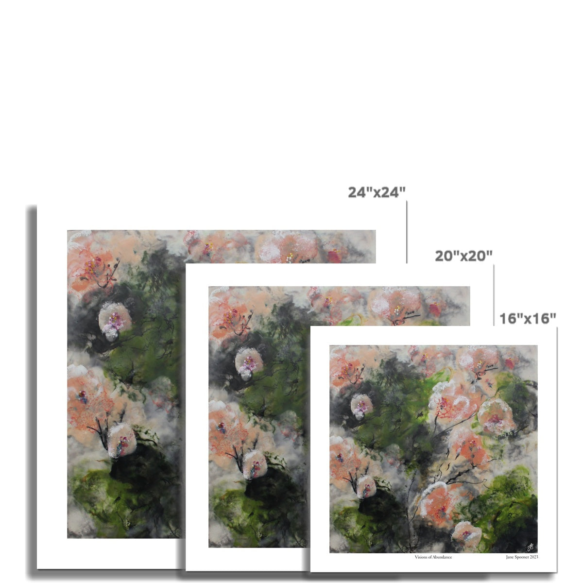 Visions of Abundance | Floral | Fine Art Print | Unframed - Jane Spooner Artist