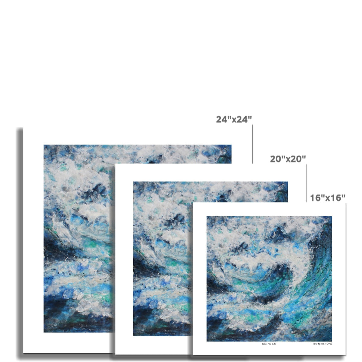 Tides Are Life | Seascape | Fine Art Print | Unframed - Jane Spooner Artist