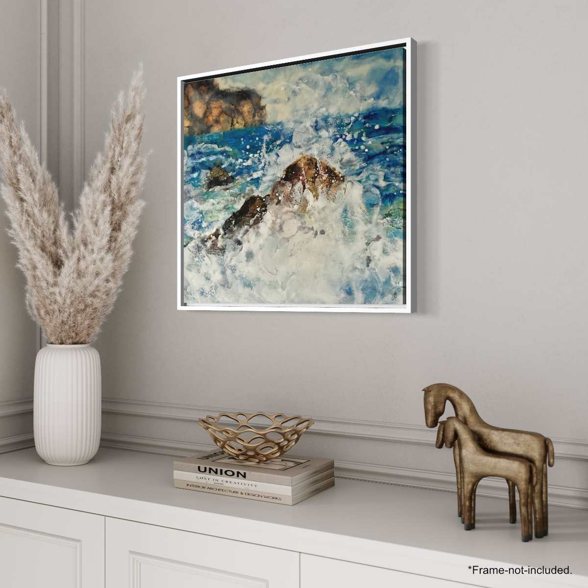 Back To Me | Seascape | Original Encaustic Painting | Unframed - Jane Spooner Artist
