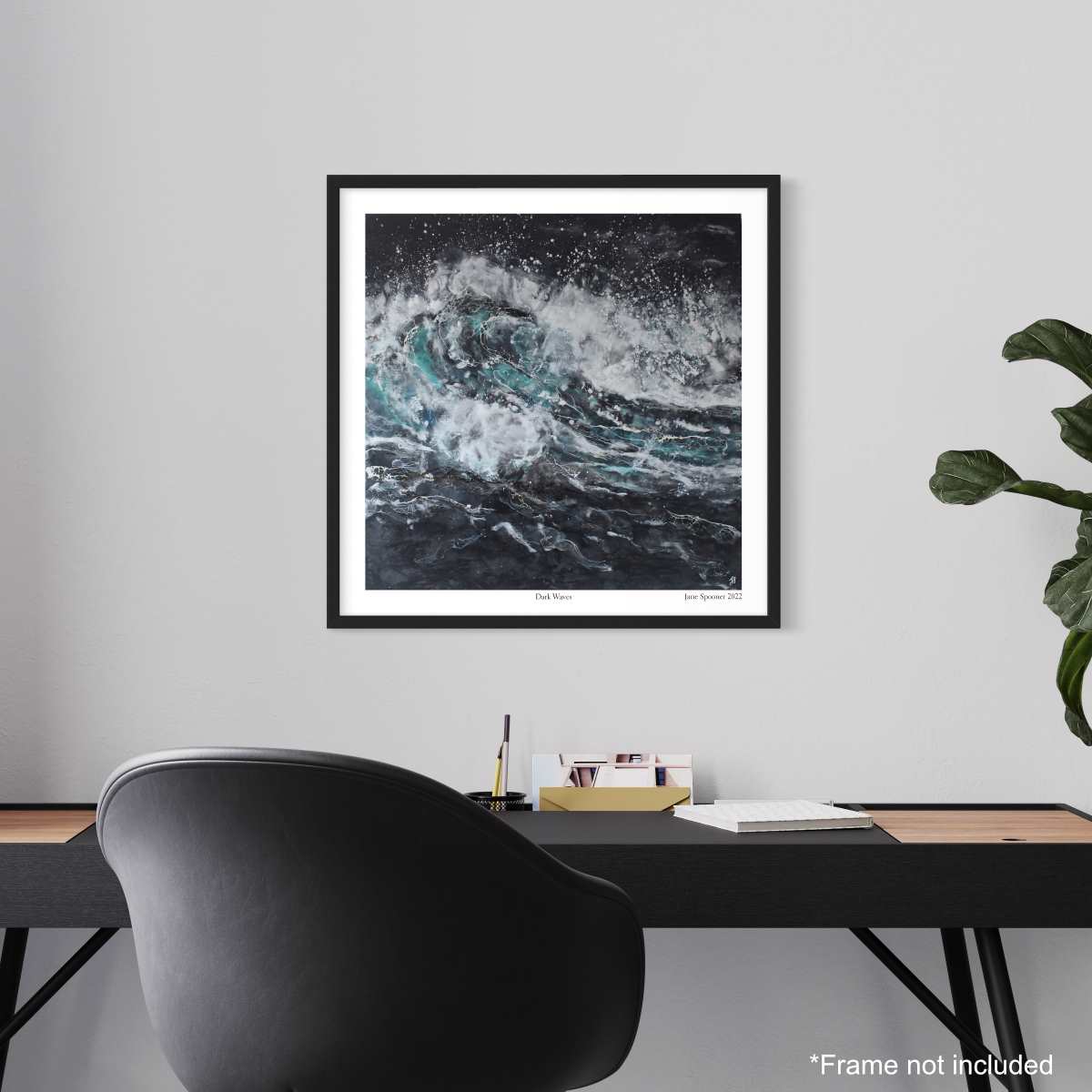 Dark Waves | Fine Art Print | Unframed - Jane Spooner Artist