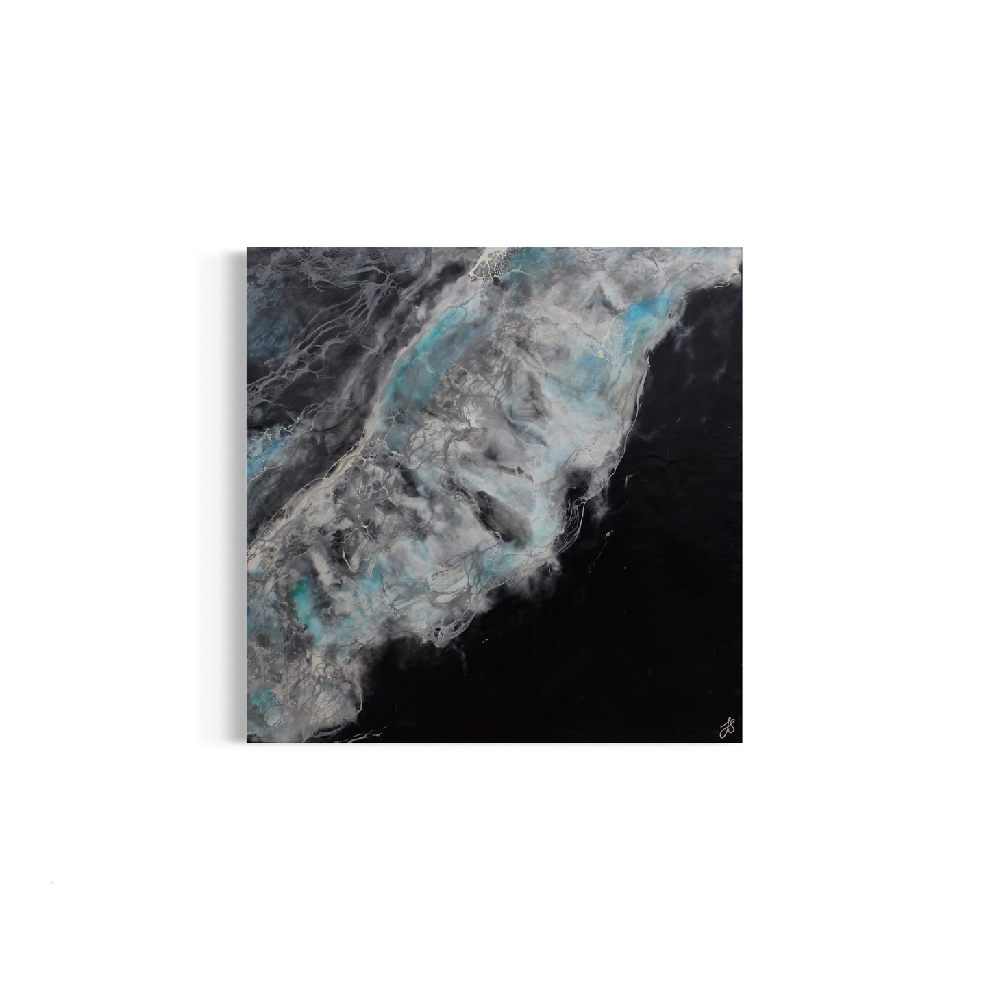 Ebb and Flow | Seascape | Original Encaustic Painting | Unframed