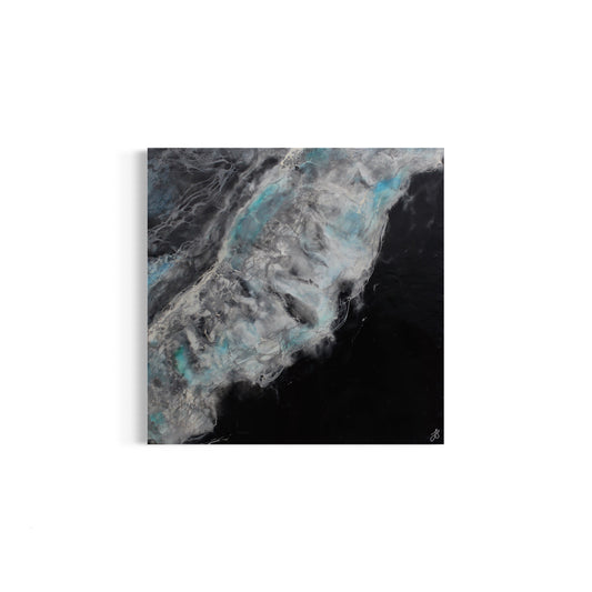 Ebb and Flow | Seascape | Original Encaustic Painting | Unframed