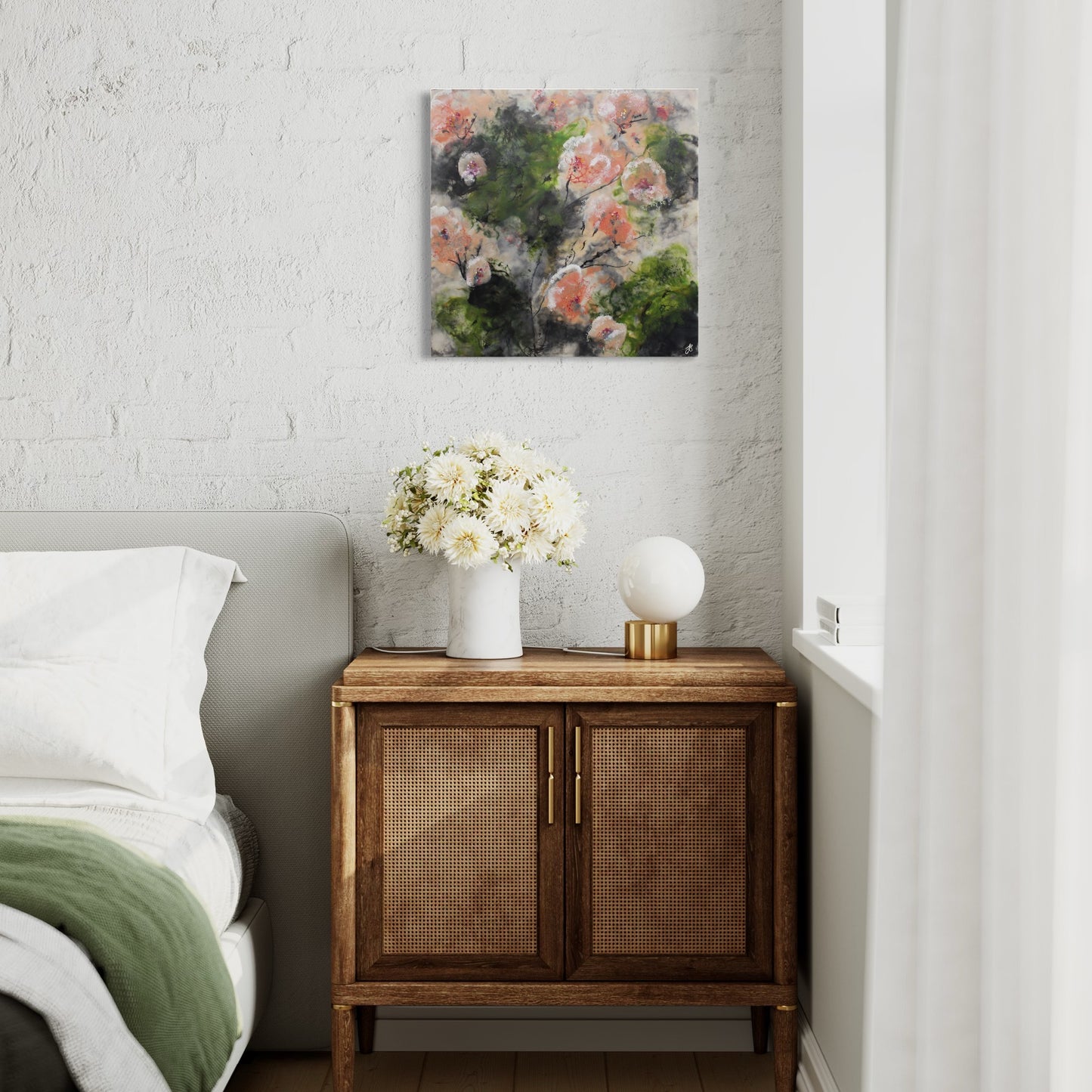 Visions of Abundance | Floral | Original Encaustic Painting | Unframed