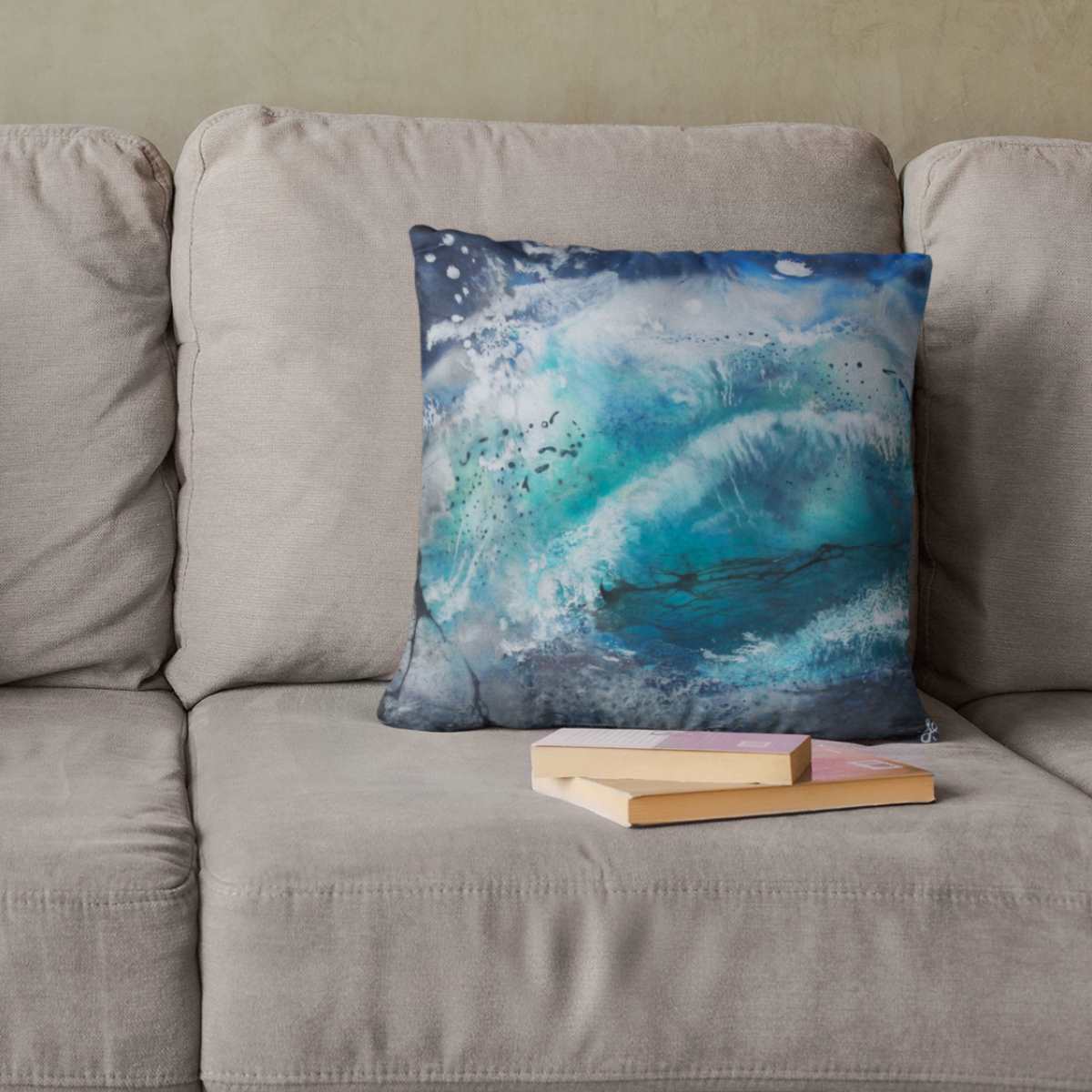 Rhythm Of The Sea No.6 | Seascape | Cushion - Jane Spooner Artist
