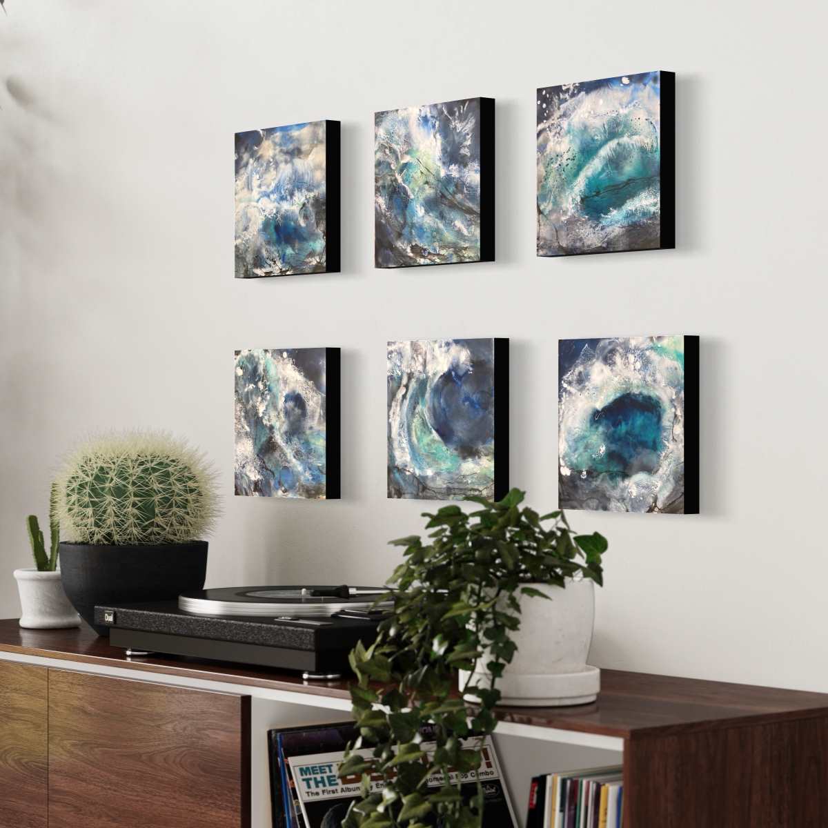 Rhythm Of The Sea No.2 | Seascape | Original Encaustic Painting | Unframed - Jane Spooner Artist