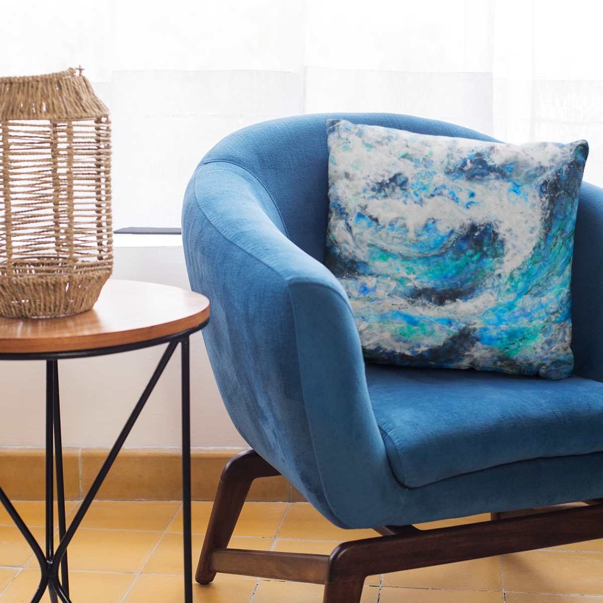 Tides Are Life | Seascape | Cushion - Jane Spooner Artist
