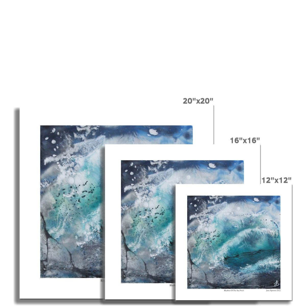 Rhythm Of The Sea No.6 | Seascape | Fine Art Print | Unframed - Jane Spooner Artist