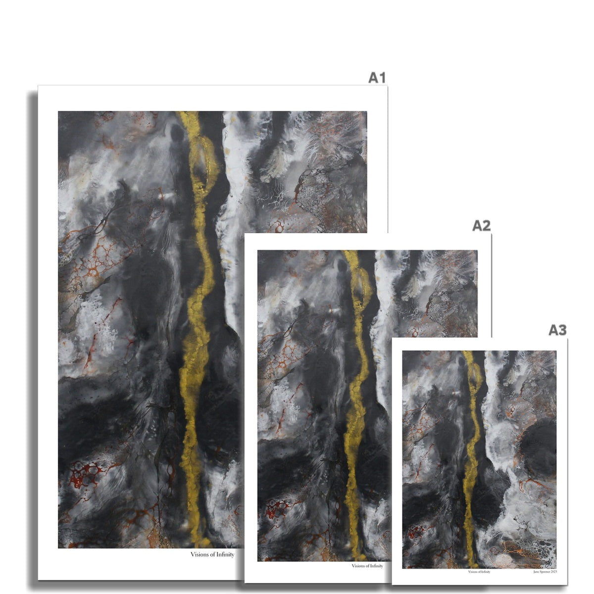 Visions of Infinity | Abstract  | Fine Art Print | Unframed - Jane Spooner Artist