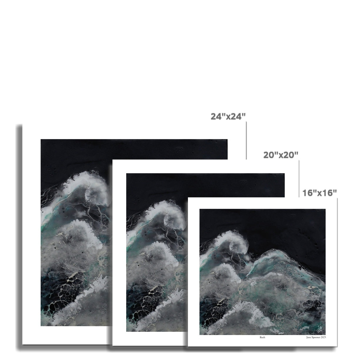 Rush Fine | Seascape | Fine Art Print | Unframed - Jane Spooner Artist