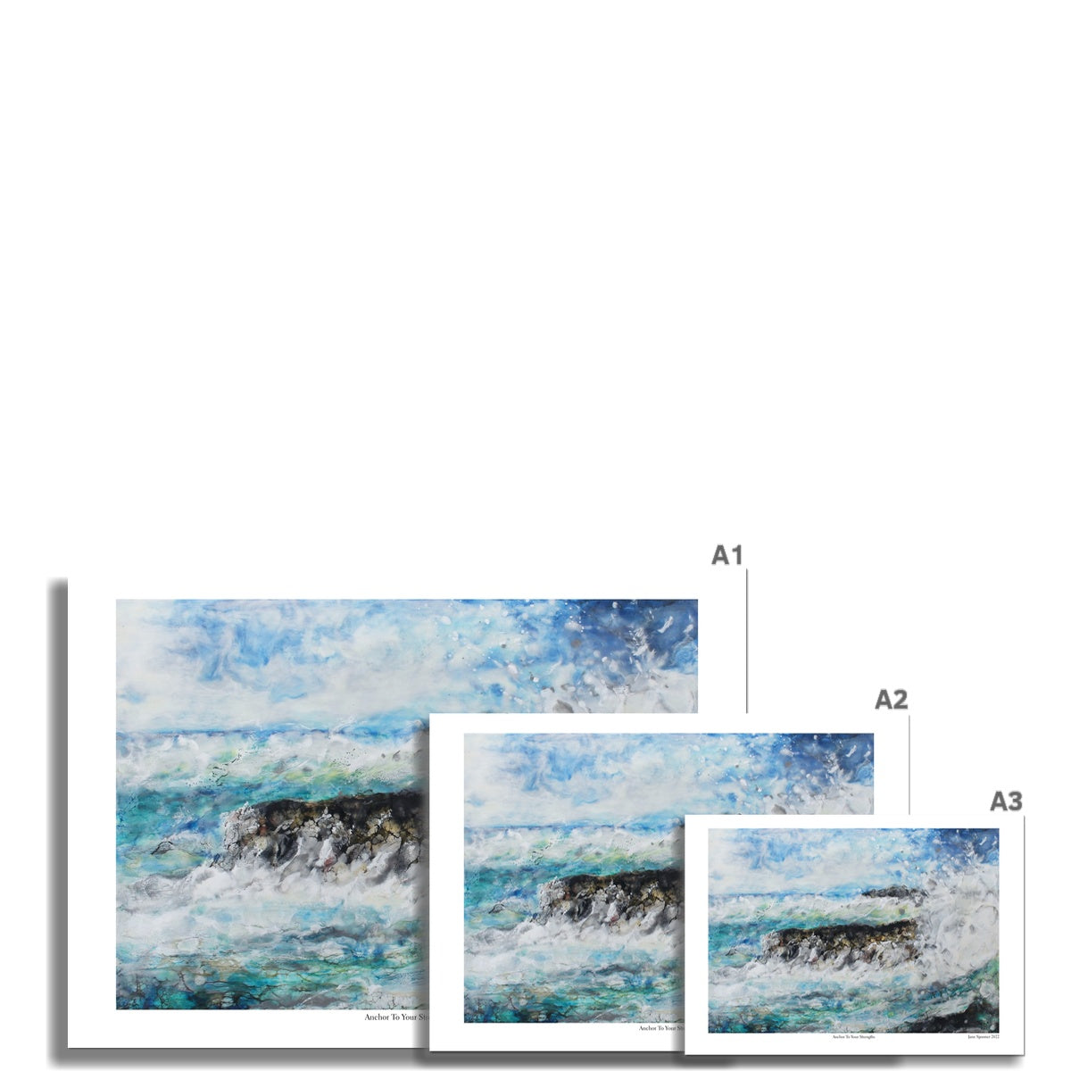Anchor To Your Strengths | Seascape | Fine Art Print | Unframed - Jane Spooner Artist