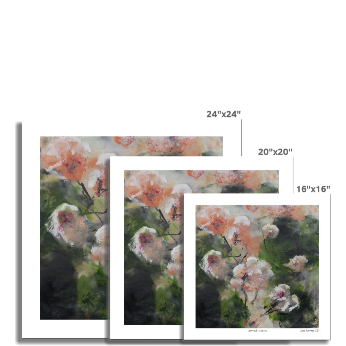 Universal Harmony | Floral | Fine Art Print | Unframed - Jane Spooner Artist
