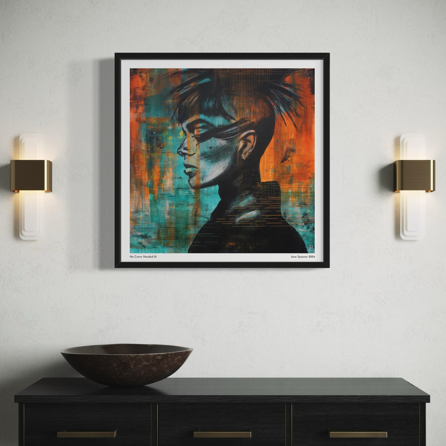 No Crown Needed 01 | Stylised Portraits | Fine Art Print | Unframed