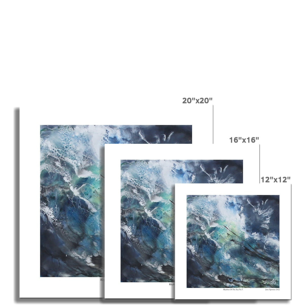Rhythm Of The Sea No.5 | Seascape | Fine Art Print | Unframed - Jane Spooner Artist