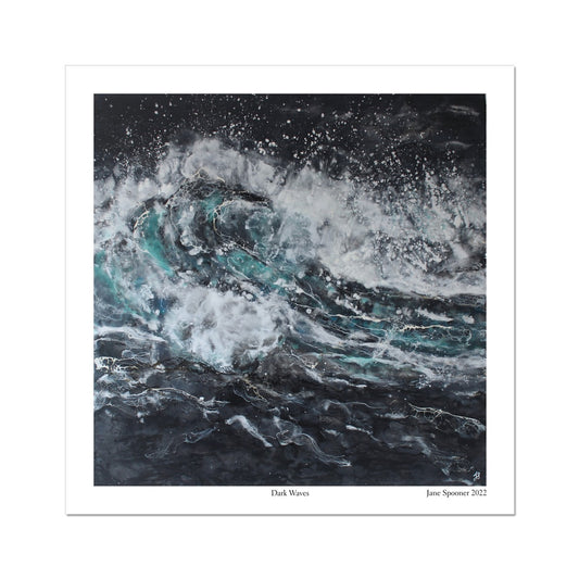 Dark Waves | Fine Art Print | Unframed - Jane Spooner Artist