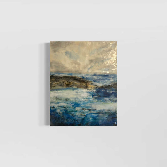 After The Storm | Seascape | Original Encaustic Painting | Unframed - Jane Spooner Artist