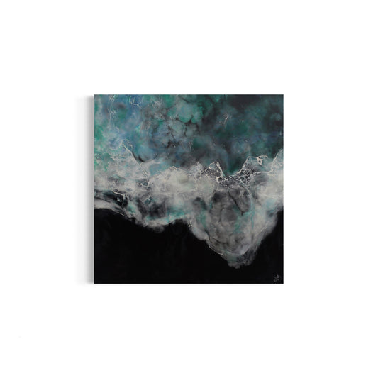 Transcendent Tides | Seascape | Original Encaustic Painting | Unframed