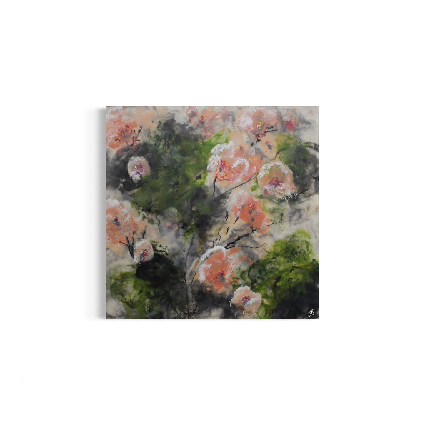 Visions of Abundance | Floral | Original Encaustic Painting | Unframed