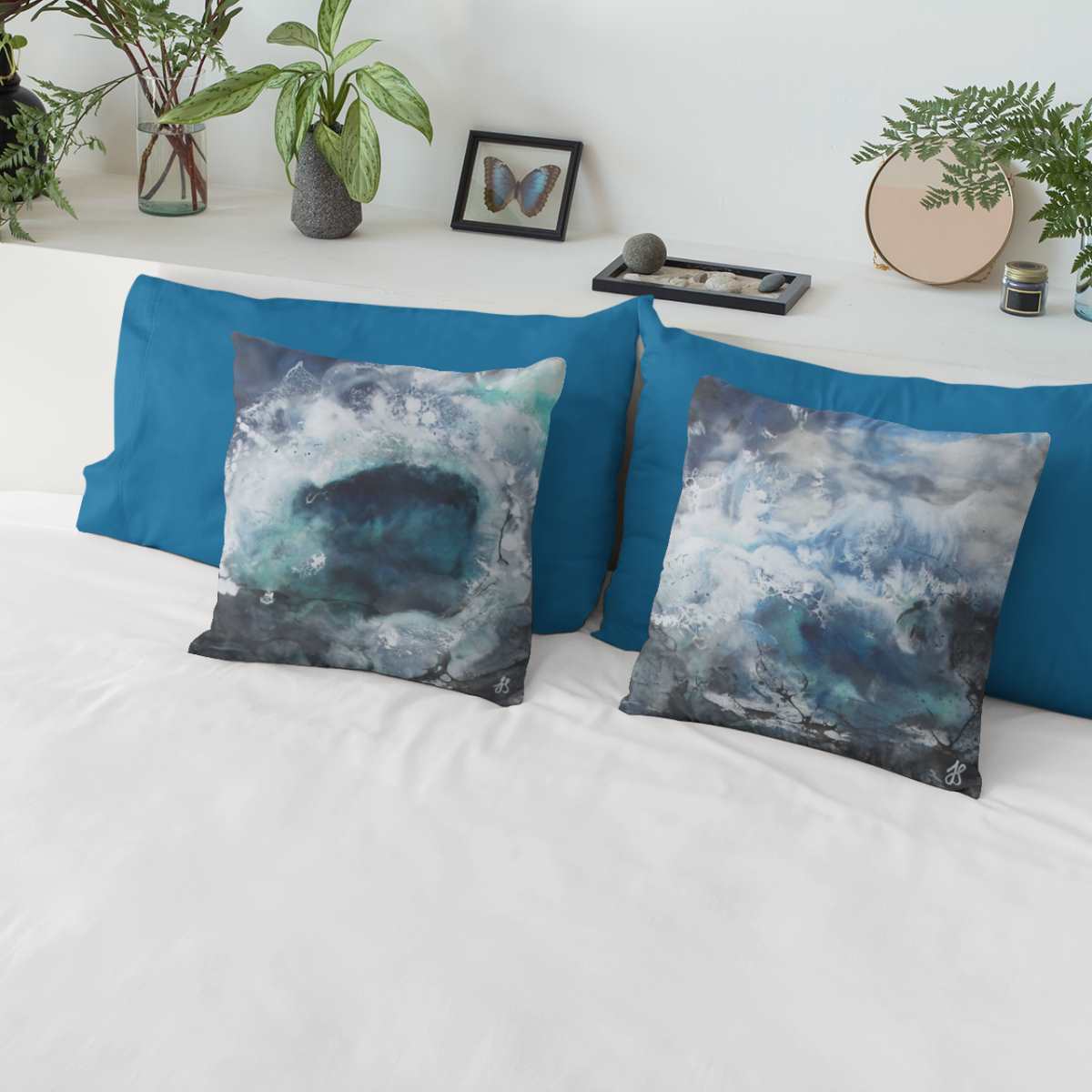 Rhythm Of The Sea No.3 | Seascape | Cushion - Jane Spooner Artist